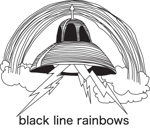 black line rainbows